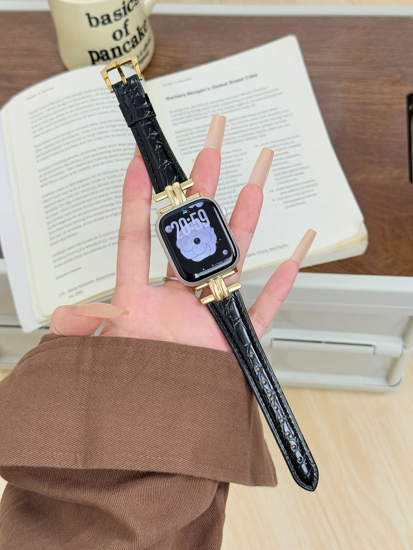 ممتاز حلقة جلدية Correa لسلسلة ساعات أبل الترا 11/10/9/8/7/6/5/4/ 38 مللي متر 40 مللي متر 41 مللي متر 42 مللي متر 44 مللي متر 45 مللي متر 46 مللي متر 49 مللي متر حزام #1