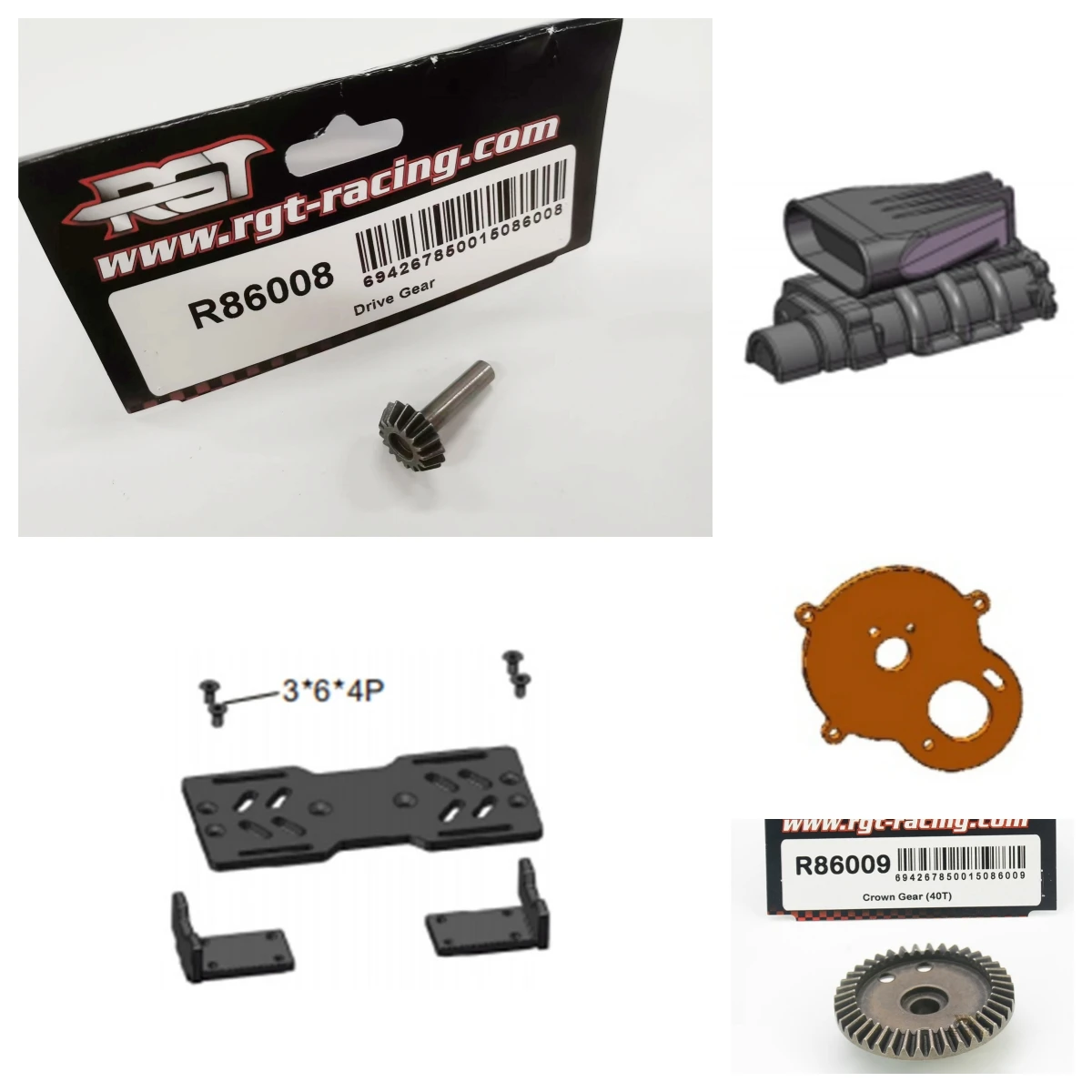 

Запасные части RGT R86257 R86581 R86578 R86008 R86009 для EX86180PRO EX86100V2 1/10, электрический пульт дистанционного управления, внедорожники, автомобиль