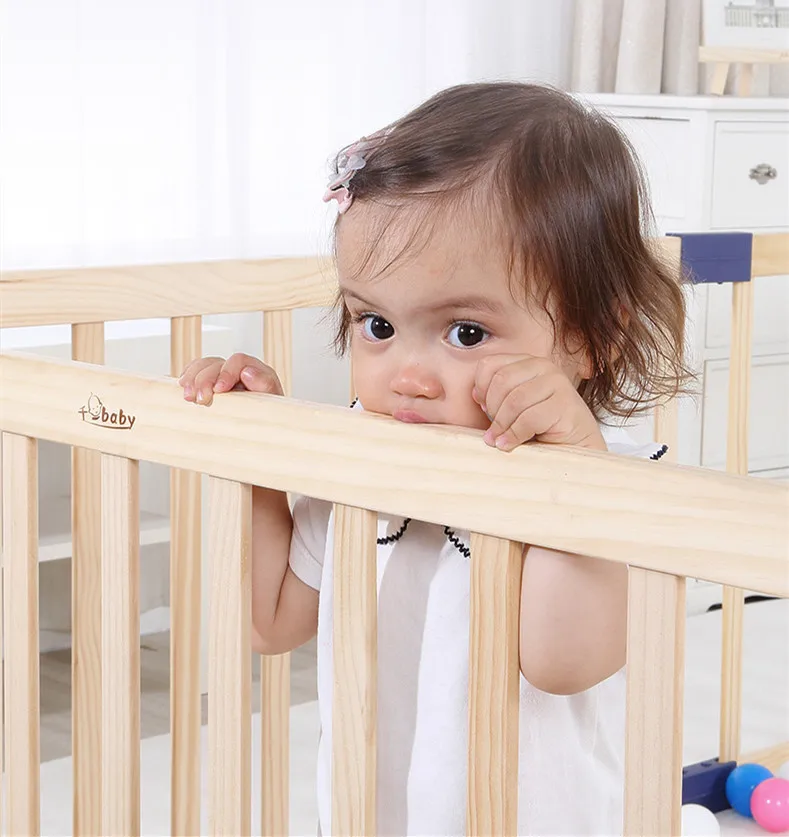 Foldable Pet Playpen, Wooden Safety Fence for Cats Dogs, Indoor Animal Enclosure, Kids' Baby Play Yard