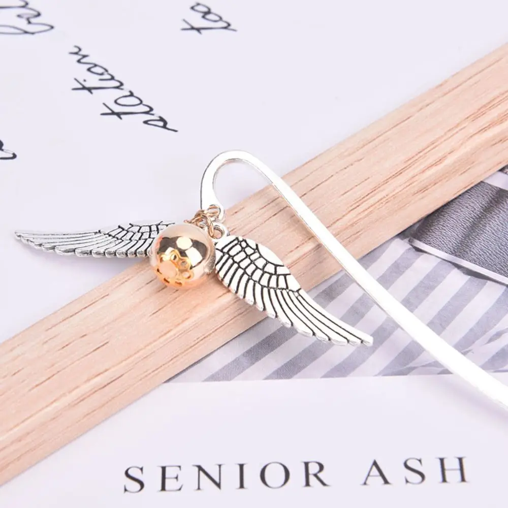 Vintage Wing Snitch Metal Bookmark Deathly Hallows Index Divider For Reading Notebook Book Mark Marque Page Mate Marker Retro