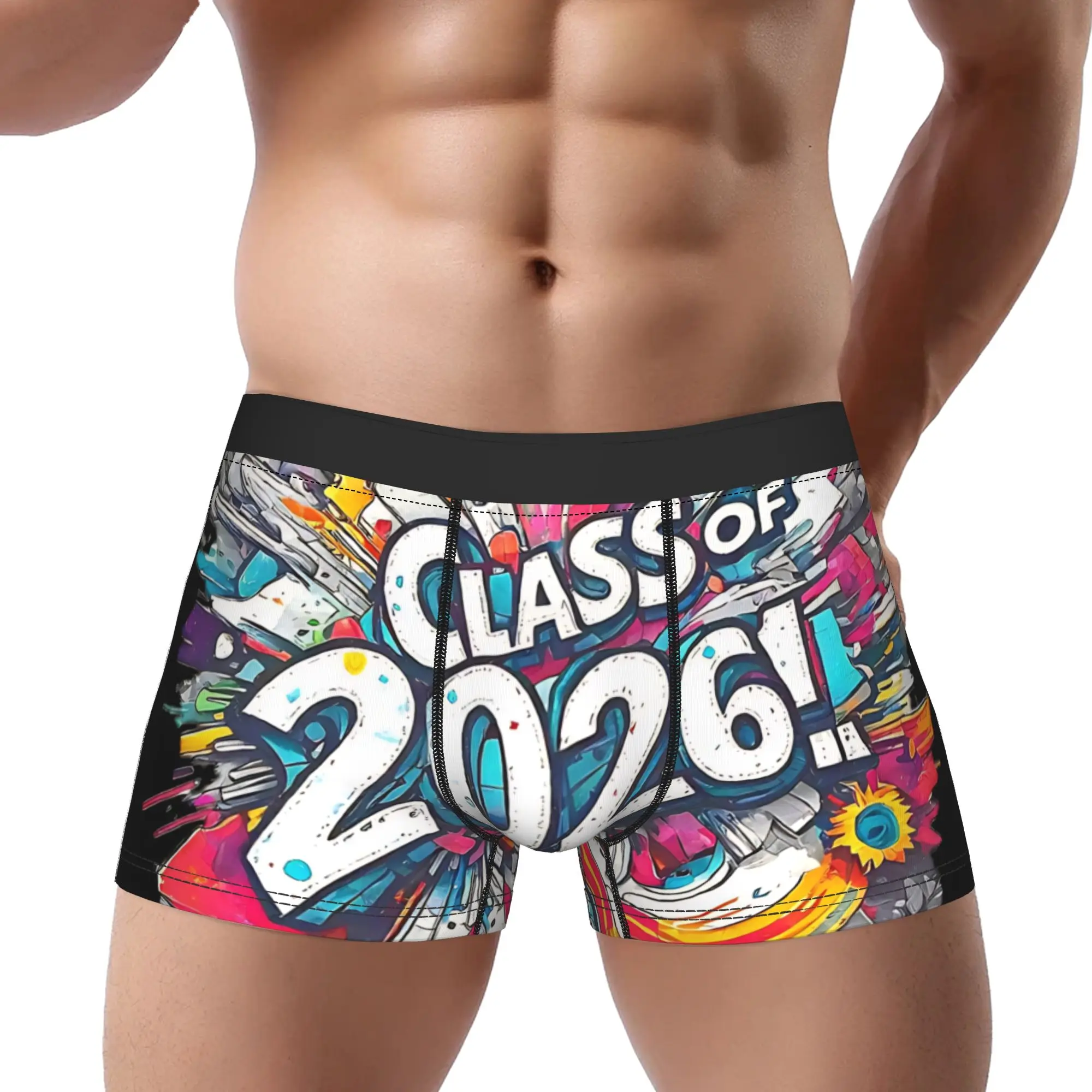 

Мужские трусы-боксеры с принтом Street Art Class of 2026