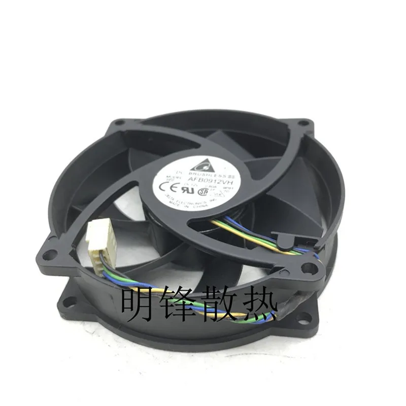 Original AFB0912VH 9225 9CM circular 12V 0.60A four wire PWM CPU cooling fan