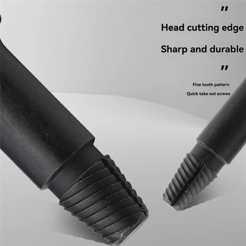 

AT44-10PCS Wrench Break Wire Extractor Screw Extractor Screw Stud Extractor Damaged Extractor Drill Bit Set