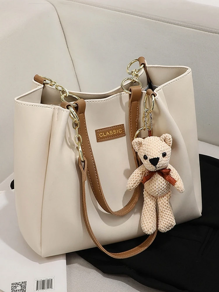 Large Capacity Women's Tote Bag Commuter Single Shoulder Bag Summer High-End Feelings Handbag Fashionable And Practical