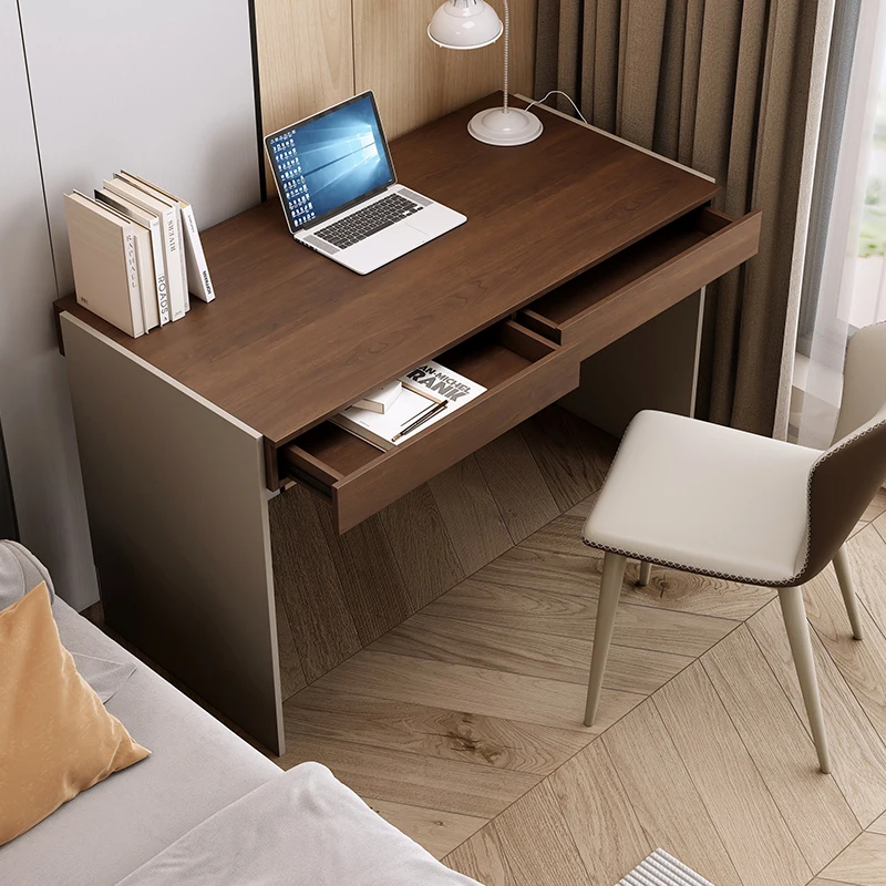 

Мебель для интерьера, спальня, маленькая квартира, бытовой стол для макияжа из цельного дерева, встроенный учебный стол у стены, офис