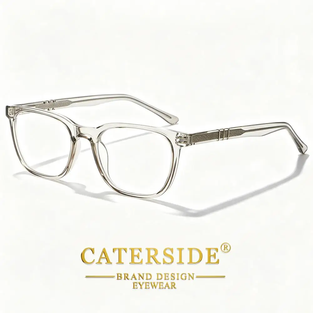 CATERSIDE Neue Modische Quadratische Anti-Blaulicht-Brille für Herren, Business- und Büro-Computer-Blaulicht-Schutzbrille für Damen – Detail 9