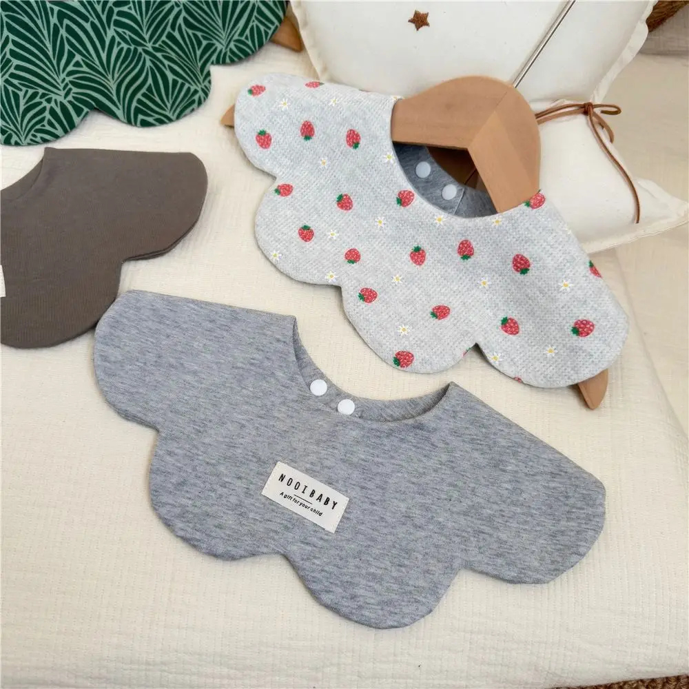 

Двусторонний детский нагрудник с мультяшным рисунком, мягкий, приятный на ощупь, милый, дышащий, для прорезывания зубов, для младенцев