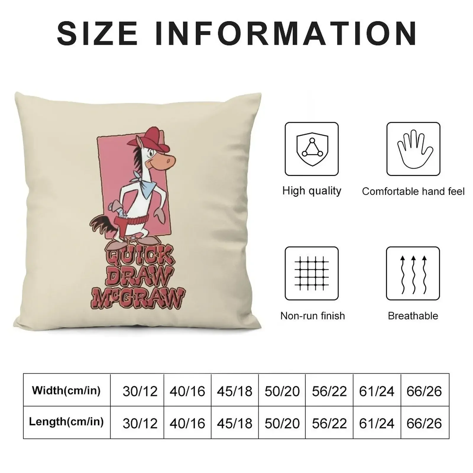 Quick Draw McGraw Throw Pillow Christmas Cushion For Home Cushion Cover Luxury pillow