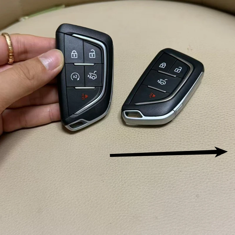 4 5 أزرار الحجم الأصلي مفتاح السيارة فوب شل الإسكان لكاديلاك XT4 CT6 ATS إسكاليد ESV DTS ELR STS Xt5 XTS CTS SRX ATSL #2