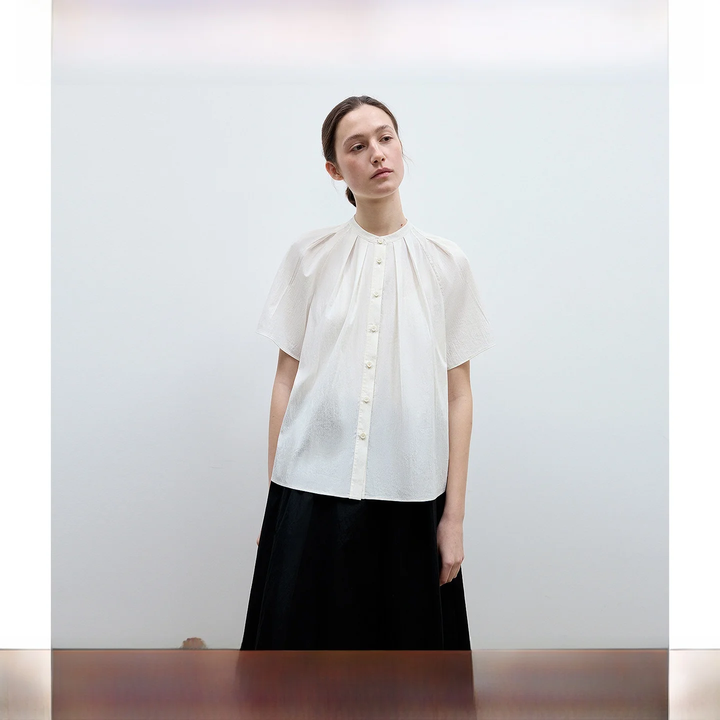 

Женская повседневная рубашка LeTrans с длинным и коротким рукавом, весна-лето, из хлопка и полиэстера, комфортная, дышащая, с плоским передом