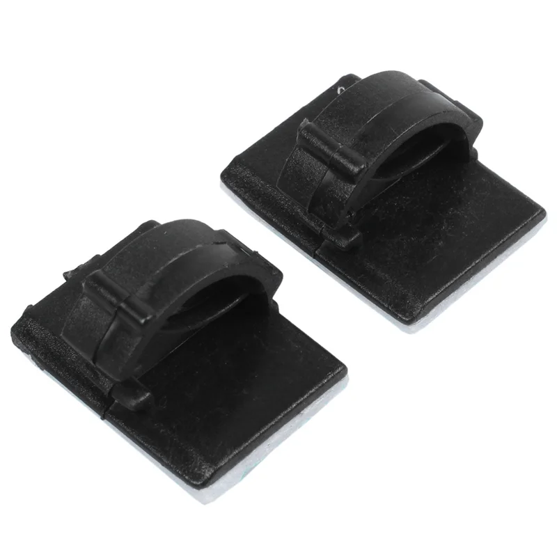 AB46-100Pcs لاصق مقاطع كابلات السيارة كابل اللفاف قطرة سلك التعادل المثبت حامل الحبل المنظم إدارة مكتب رباط للكابل المشابك