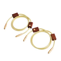 Nordost Gold Odin 2 do 2RCA Kabel audio 7n posrebrzany przewód złoty ekran w oplocie