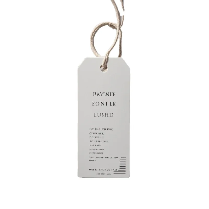 Custom..pieces.Custom Luxury Embossed Matte Foil Hang Tags Thick Senior Cotton Clothing Customized with Logo Ga