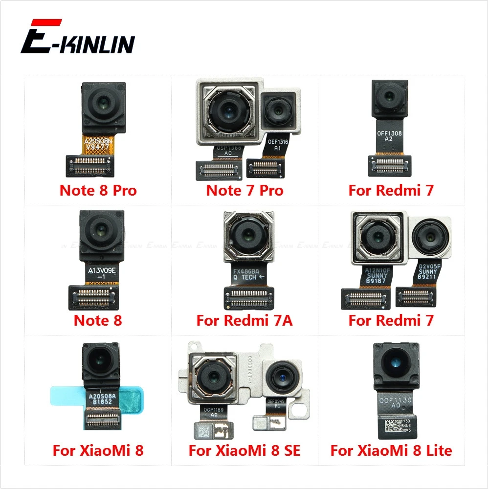 Rear Back Main Front Facing Selfie Camera For Xiaomi 8 SE Lite Redmi 7A Note 7 8 Pro Small Module Ribbon Flex Cable