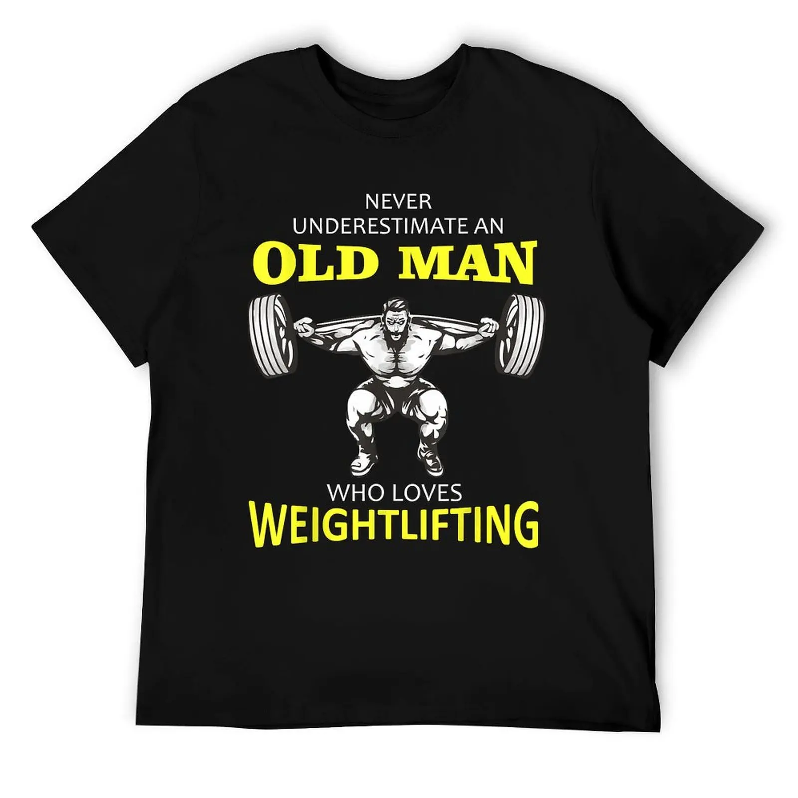 

Mens Old Man Weighlifing Shir T-Shirt anime tshirt t shirt for man t shirts for man cotton soft T-Shirt
