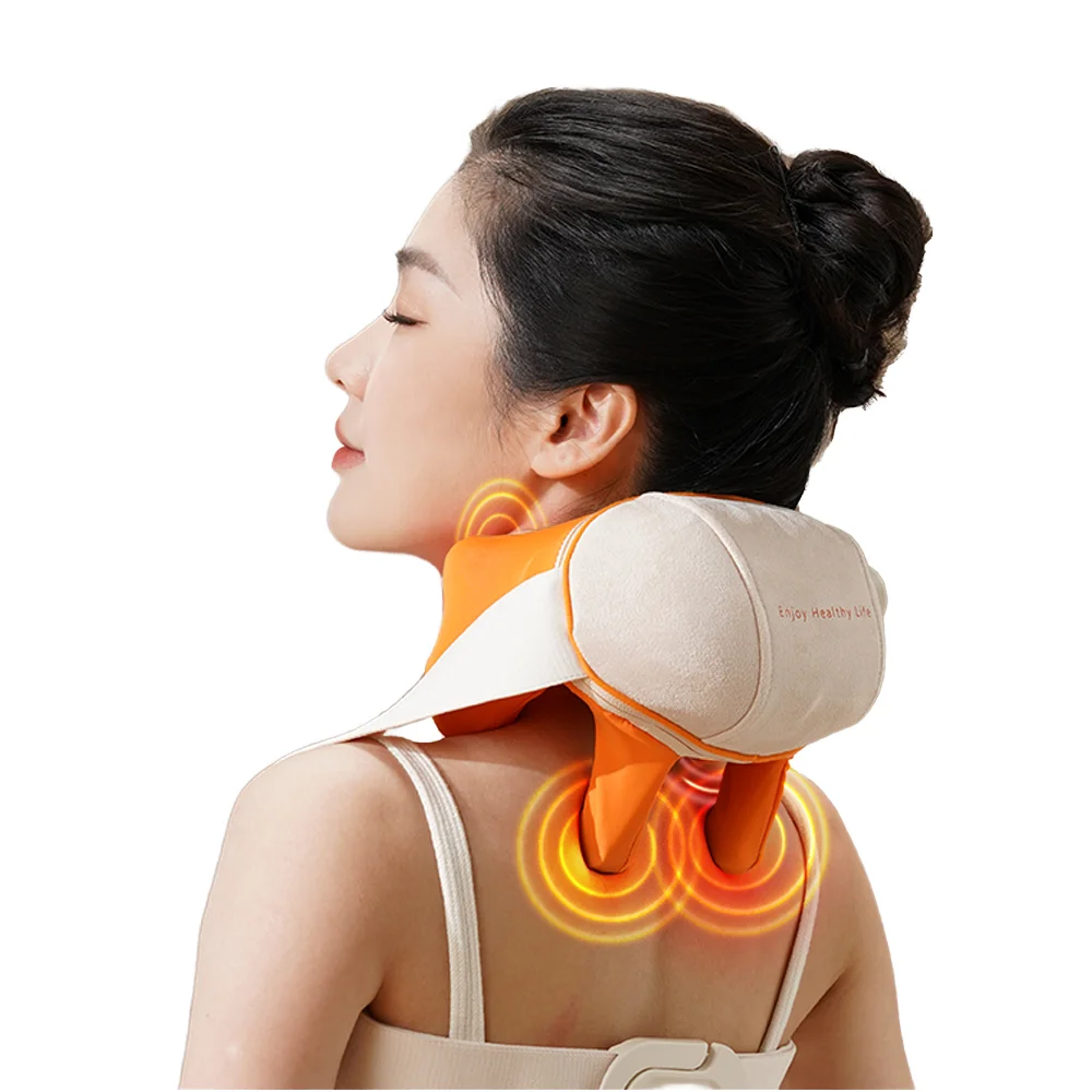 Muscle Solving Problem Wellness 5D Kneading Infrared Heating Neck and Shoulder Massager Relief Top Rank Belt Products