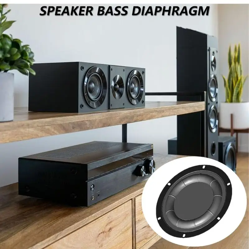 

L4MA Powerful Bass Loudspeaker Diaphragm for Audiophiles and Professionals, Crafted from Resilient Rubber and Iron 6.5/8inch