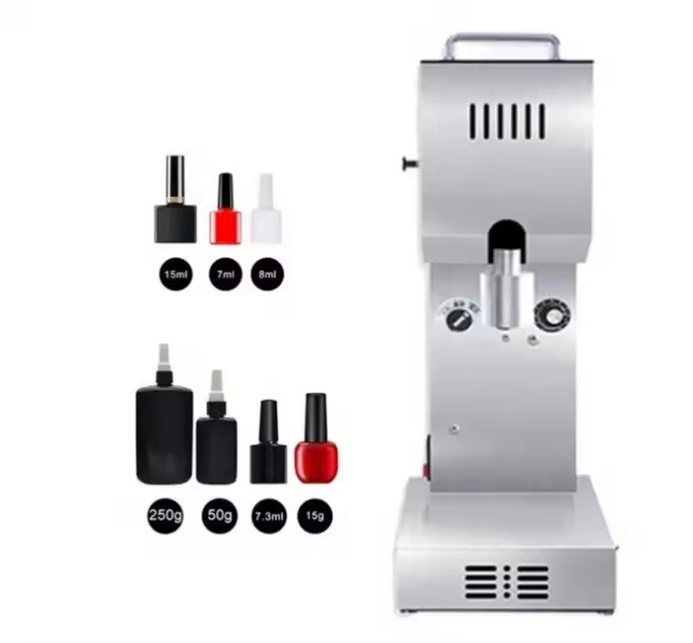 2025 Small electric plastic glass bottle can screw cap sealing machine essential oil liquid bottle cap machine