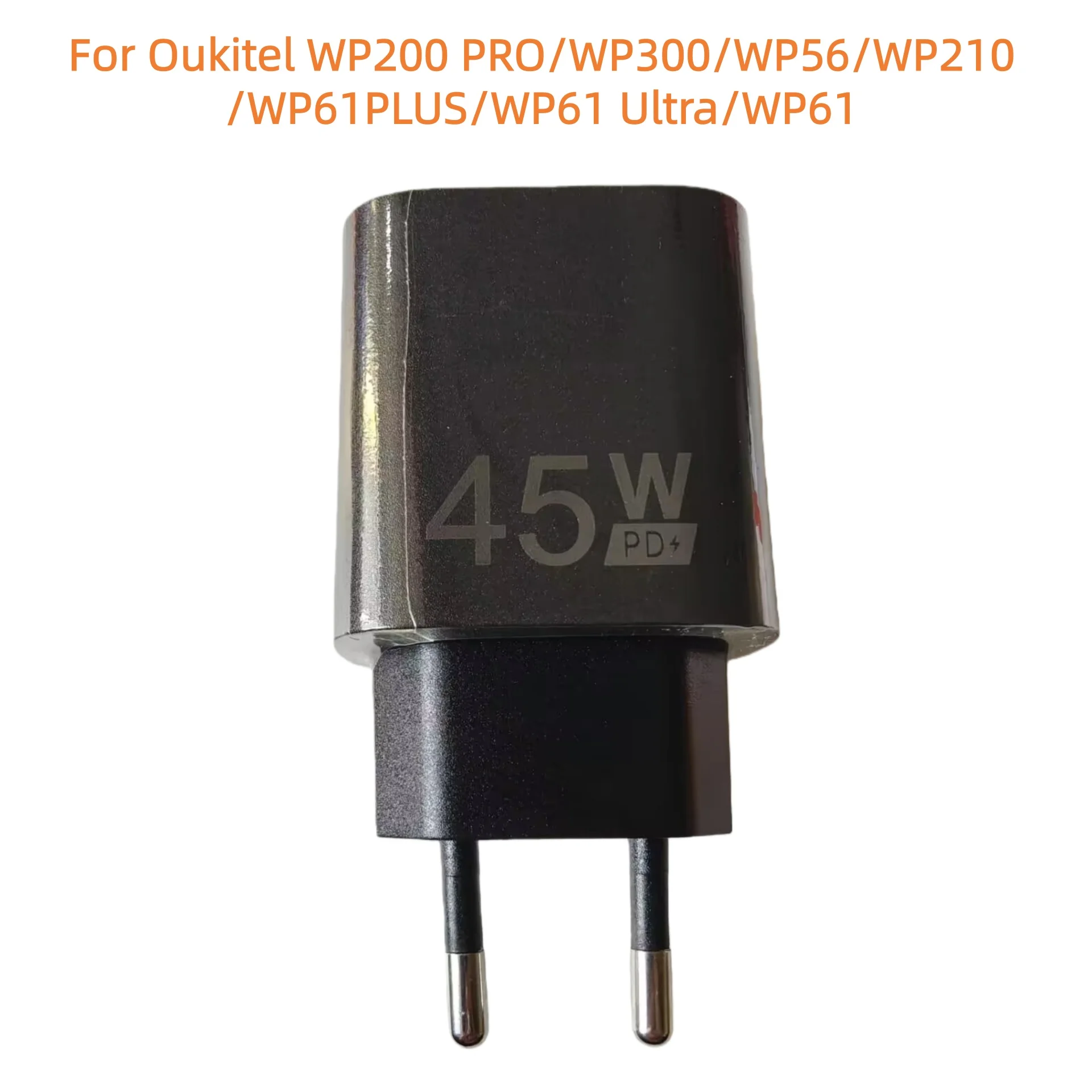 

Зарядное устройство 45W PD с быстрой зарядкой для телефонов Oukitel WP200 PRO, WP300, WP56, WP210, WP61PLUS, WP61 Ultra, серии WP61, адаптер для розетки ЕС