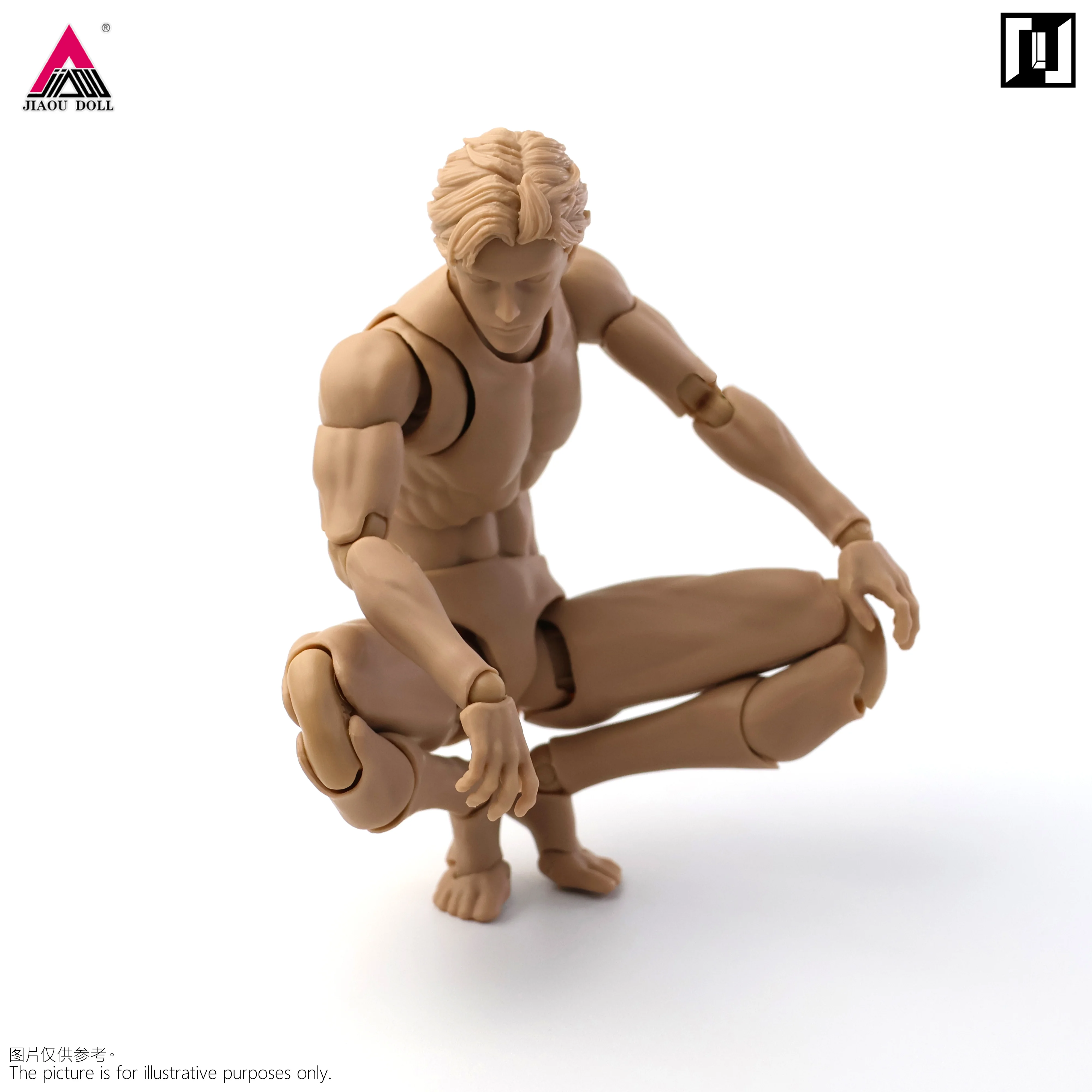 2026 Q1 Mirrfig MF001 1/12 Lean Male Articulated Joint Body Super Flexible 16.2cm White Yellow Action Figure Body Model Doll - Image 6