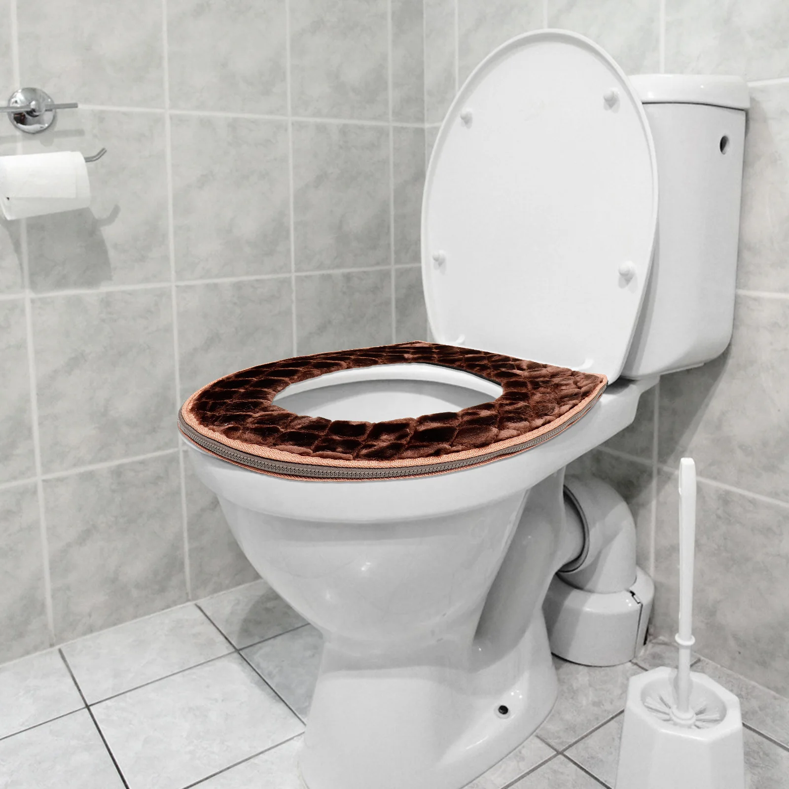 

1Pcs Thickened Supple Toilet Seat Cushion Warm Reusable Universal Toilet Seat Cover Household Bathroom Supplies Mat