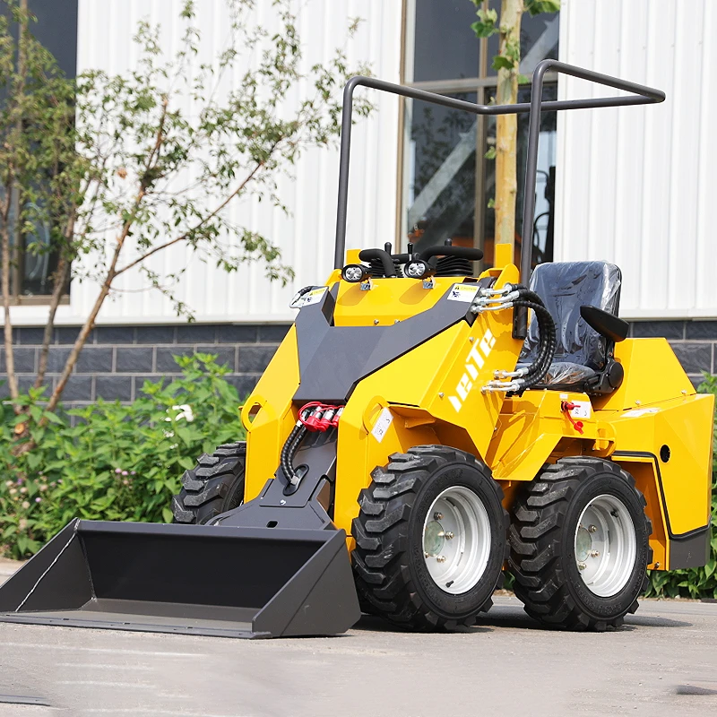 New Hydraulic Mini Wheel Loader Skid Steer Loader with 1000KGS Loading Capacity