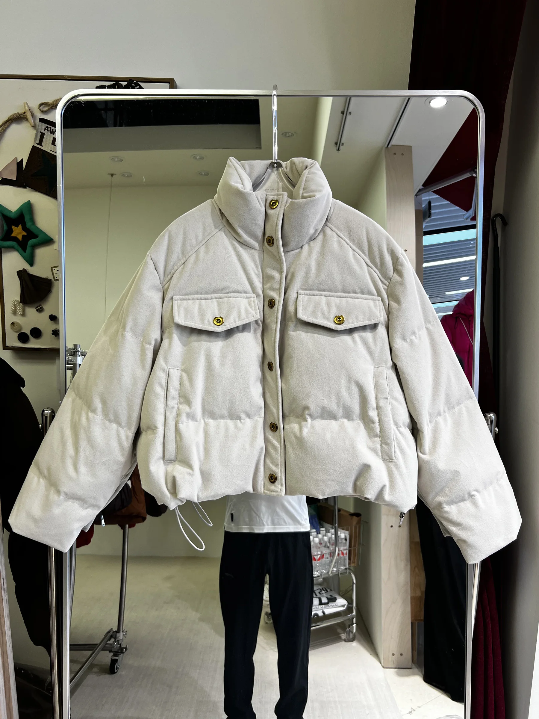 

Зимний новый женский пуховик, ветрозащитная короткая куртка с воротником-стойкой