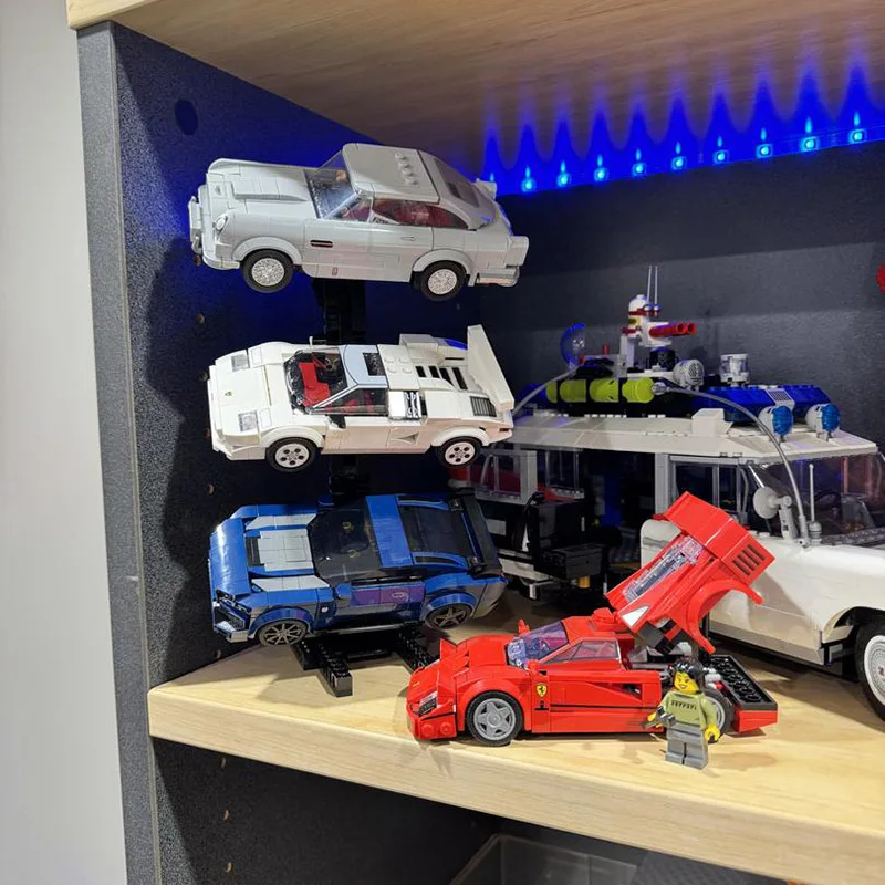 

MOC Champion Display Rack XL compatible with supercar racing car building block model DIY gift stand building block