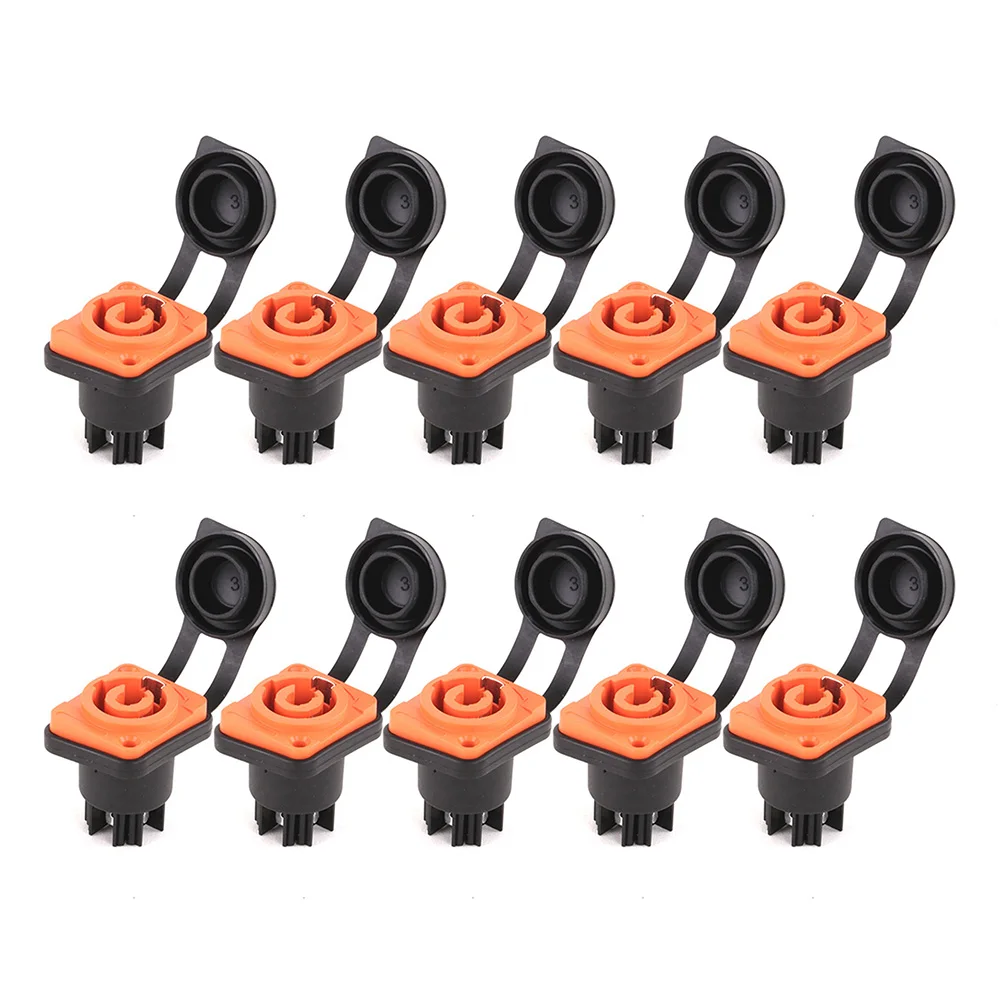 10 Stück neue IP65 wasserdichte Verriegelung PowerCon-Chassis-Anschlüsse NAC3MPX oder NAC3MX-W + NAC3FPX + Powercon True Connector NAC3FX-W