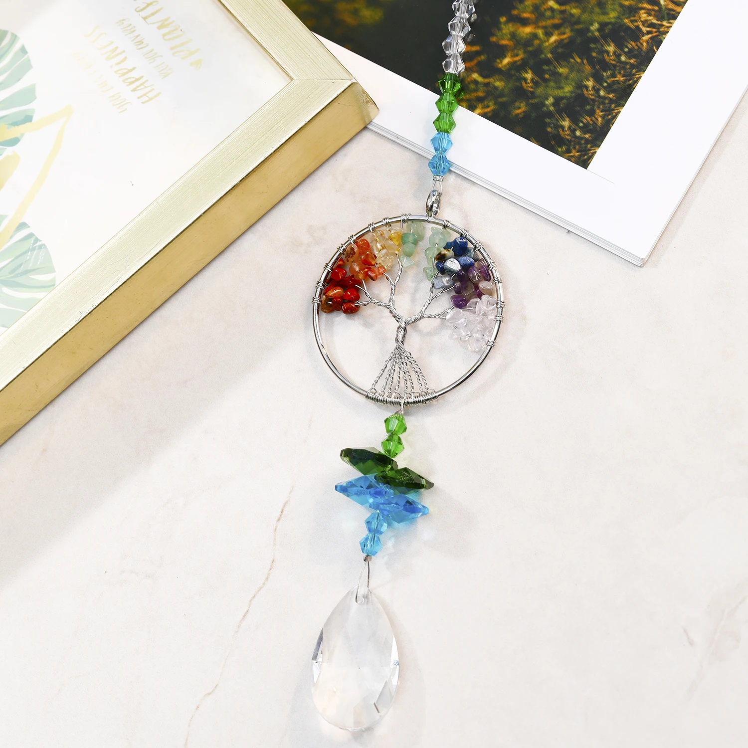 1 pc Baum von lifecrystal sun catcher fantasy light Schatten Regenbogen maker perfekt für Fenster Balkon Garten Licht sammeln Dekorationen