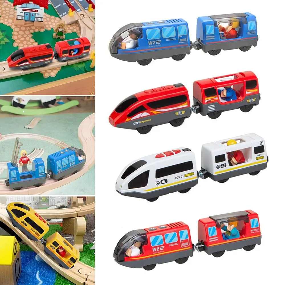 Autospeelgoed Nieuw ontwerp Grappig Compatibel met Brio Toys Trein Houten treinbaan Werkt op batterijen