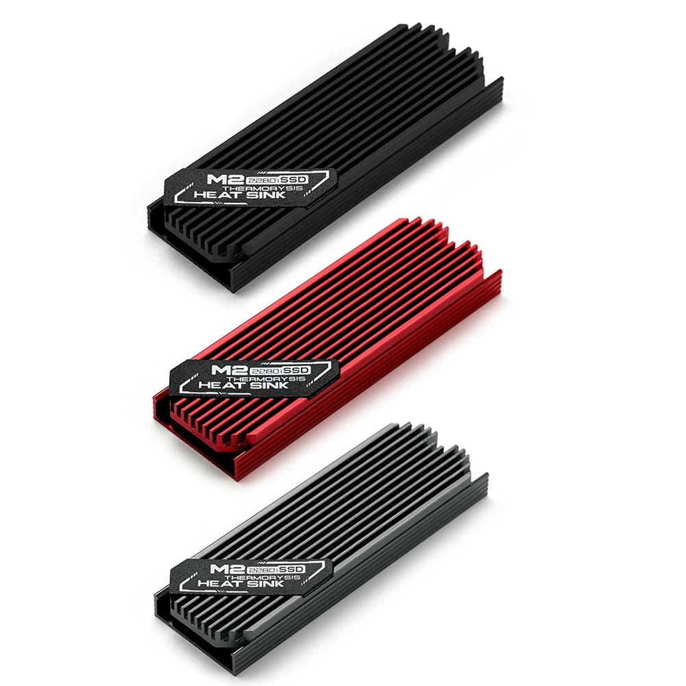 

Ultra Thin M2 Solid State Drive Heatsink Cooling Pad All Aluminum Alloy Radiator for 2280 SSD Prolongs Lifespan