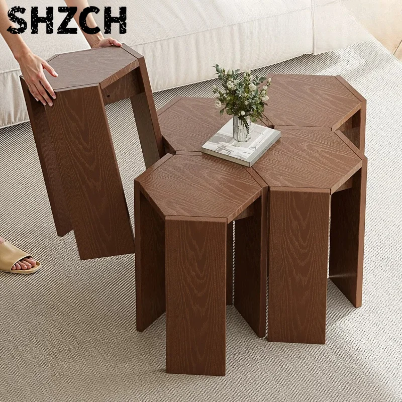 stackable-solid-wood-round-stool-side-table-bench-for-living-room-anti-slip-noise-reduction-pad-guest-dining-high-stool