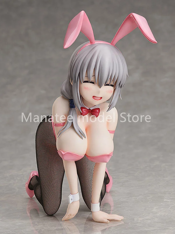 FREEing Original Uzaki-chan Wants to Hang Out! Double Tsuki Uzaki Bunny Ver. 1/4 PVC Action Figure Anime Model Toys Doll Gift