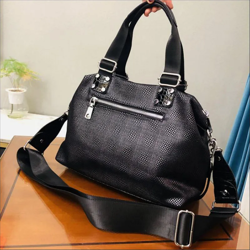 Large Capacity Women Handbag 2023 New Trend Tote Sequins Silver Casual Single Diagonal Bag Fashion Leopard BigShoulder Bag Bolsa