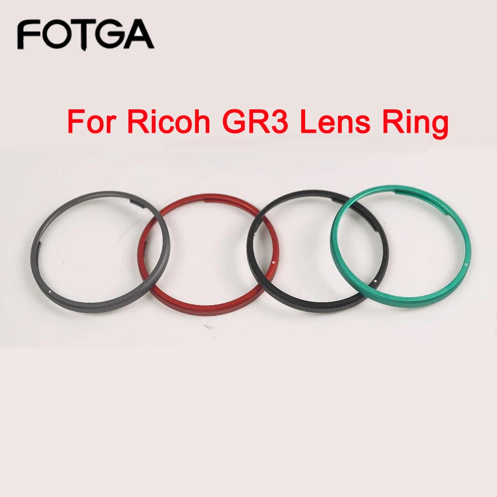 

FOTGA Aluminium Lens Ring For Ricoh GR III GRIII HDF GR3 Camera Replaces For Ricoh GN-1 Lens Decoration Ring Cap Green Red color