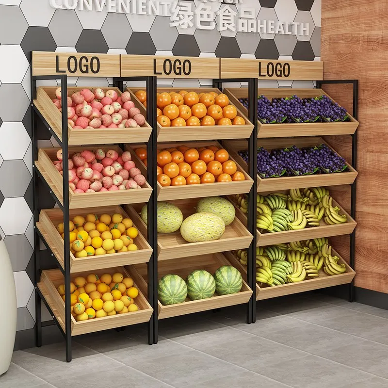 custom，Best Price Fruit And Vegetable Display Stand Supermarket Fruit Rack Custom