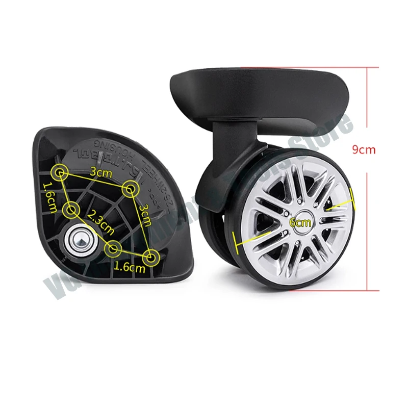 New 2pcs Antler r luggage wheel replacement trolley accessory 9049 universal wheel password travel box wheel