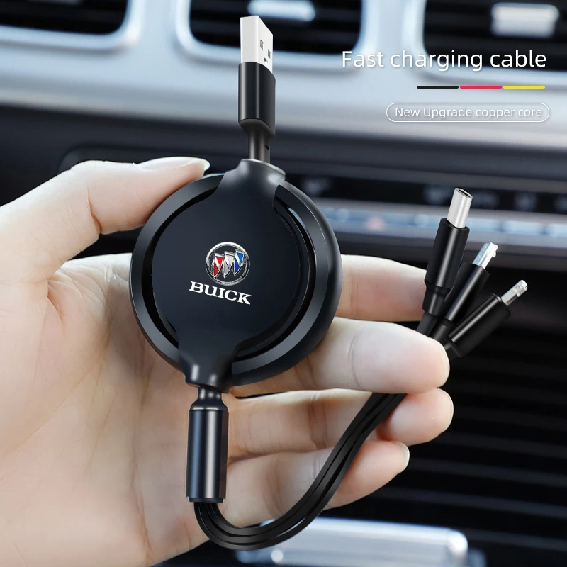 

Car Mounted Telescopic Three In One Mobile Phone Charger For Buick Century Excelle XT Envision Excelle GT Verano Regal enclave