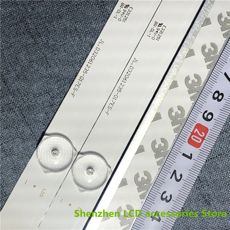 สำหรับ JL.D32061235-114BS-M 577มม.6V 6LED 32นิ้วใช้อลูมิเนียม100% ใหม่ LCD TV Backlight บาร์