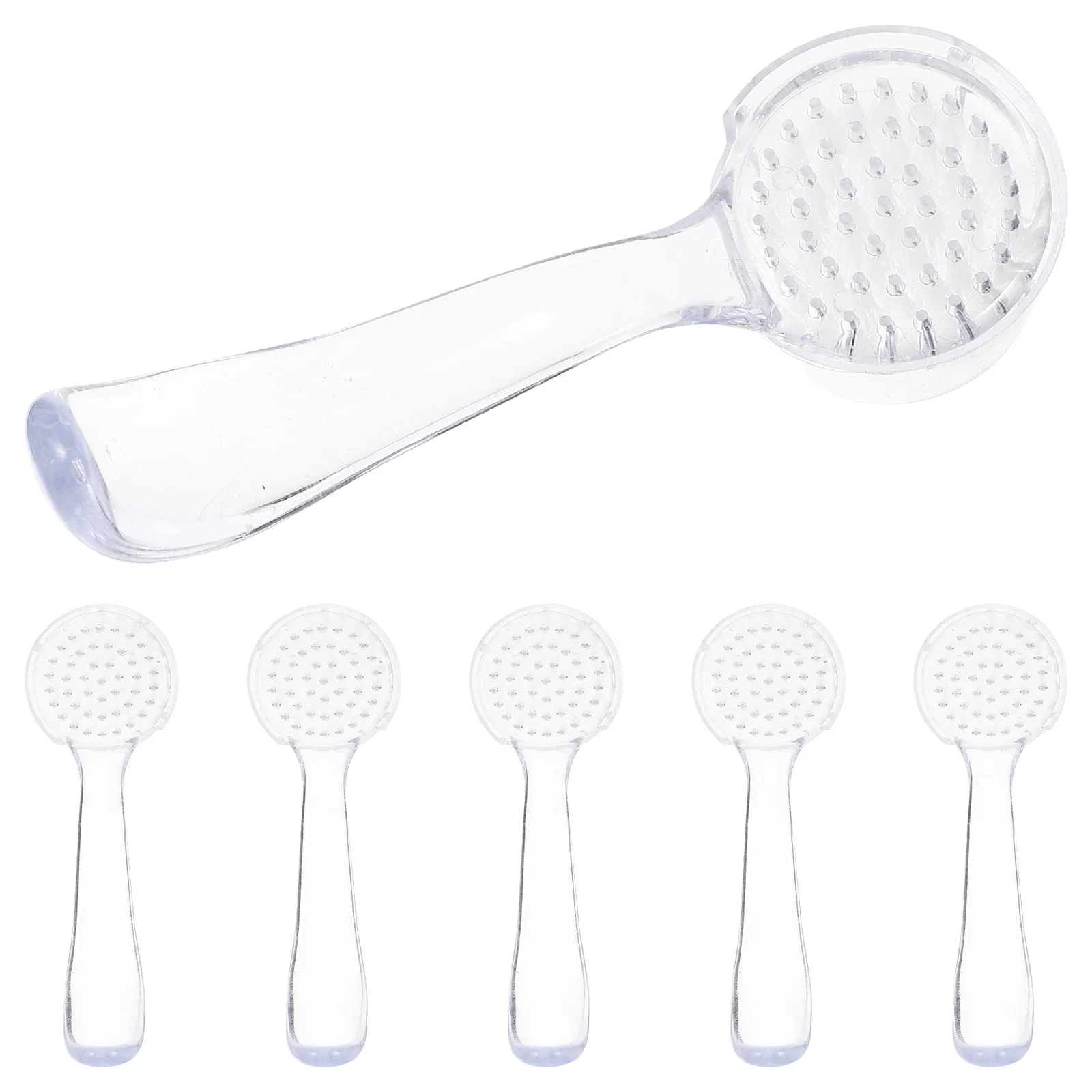 

6Pcs Nail Dust Removing Brushes Durable Manicure Brush Tool Practical Nail Cleaner Fingernail Cleaning Tool Dust Cleaning