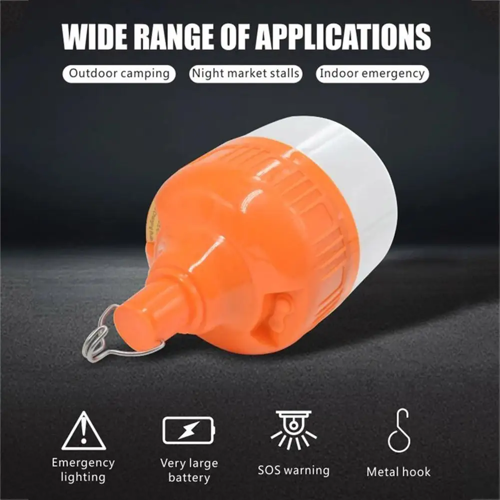 Rechargeable Ultra Bright Long Battery Life Wireless Mobile Waterproof Lighting Bulb Night Market Stalls Street Lamps