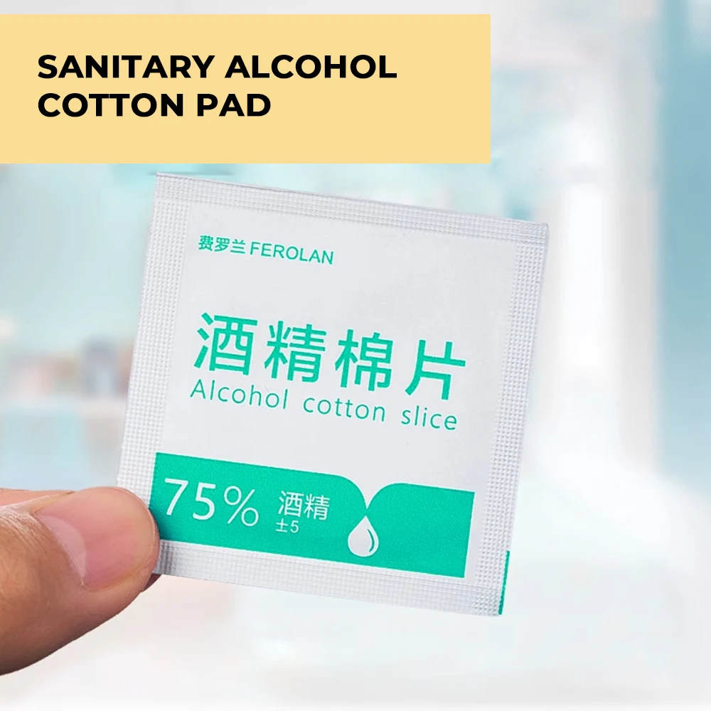

51Pcs/Set Portable Iodine Cotton Swabs Outdoor Sterilize Asepsis Home Emergency Kit Care Sanitary Disposable Cotton Swabs Tool