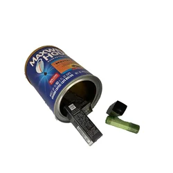 Diversion safe Maxwell Coffee Stash Can with Food Grade Smell Proof Bag Hidden Compartment for Keys, Cash and Valuables
