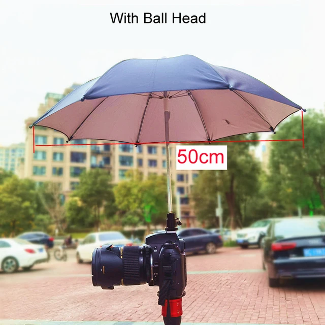 Waterproof DSLR Camera Umbrella Sunshade Hot Shoe Ball Head Rainy outdoor photography for Canon Nikon Sony Olympus accessories