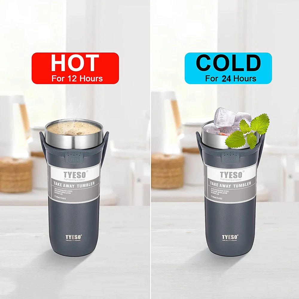 Double Wall Thermos with Lid 304 Stainless Steel Vacuum Insulated Beer Cold Hot Drinks Tumbler Thermal Cup Travel Coffee Mug