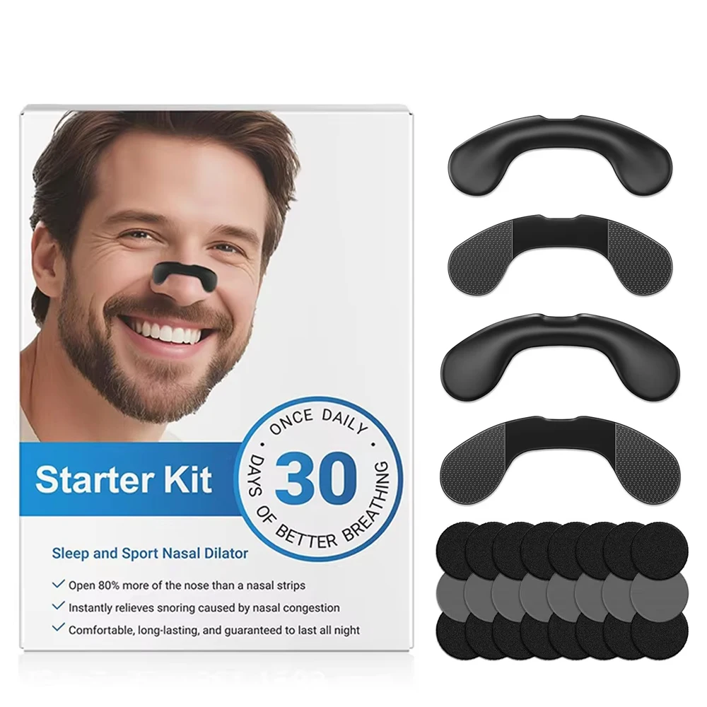 

Anti Snoring Nasal Patch Set Breathing Correction Physical Expansion Nasal Patch Non-Invasive Easier Breath Sleep Aid