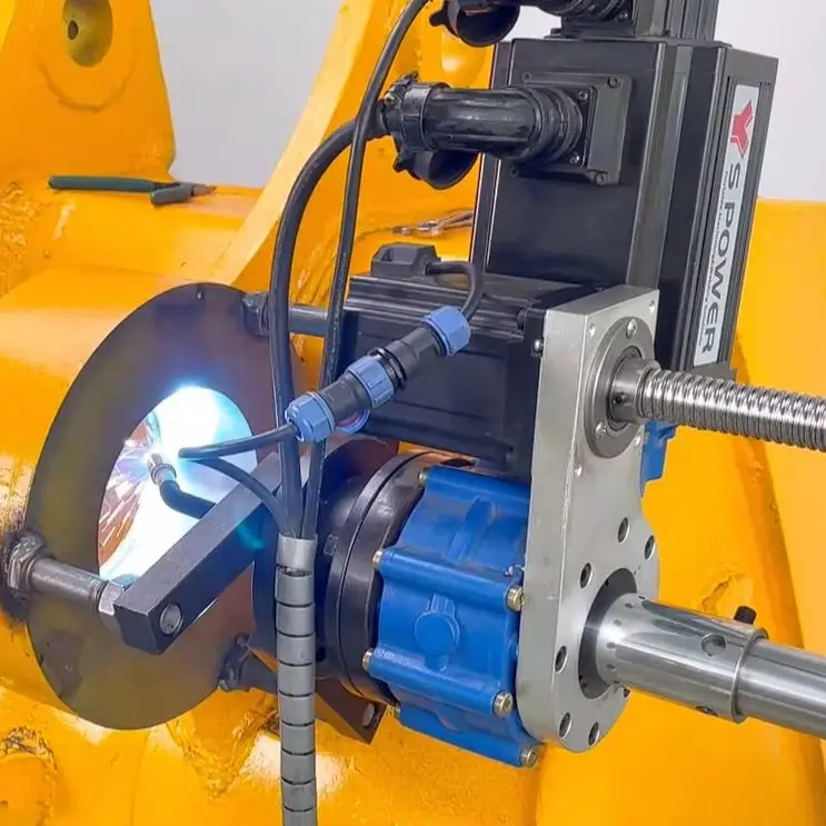2026 New Portable 55‑300mm Line Boring Bore Welding Machine For Loader Bulldozer On‑Site Hole Repair