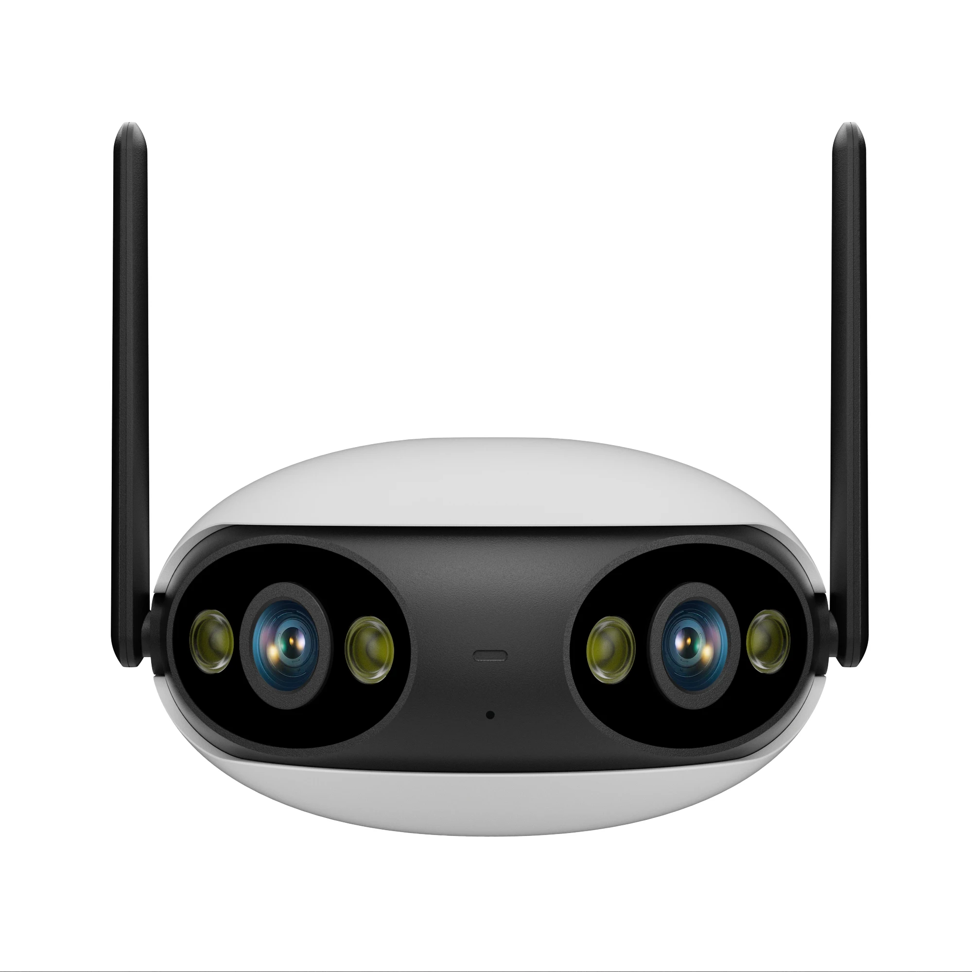 Outdoor WIFI POE IP Camera Dual Lens 180° Wide Angle Panoramic Human/Car Detect Auto Tracking Zoom Security Surveillance Camera