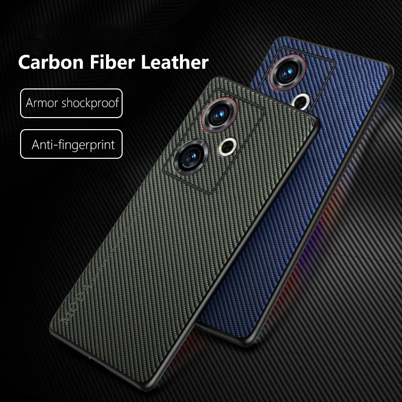 Luxury Leather Case for ZTE nubia Z50 NX711J Carbon Fiber Ultra-thin Frosted Armor Shockproof Soft Phone Cover for ZTEnubiaZ50